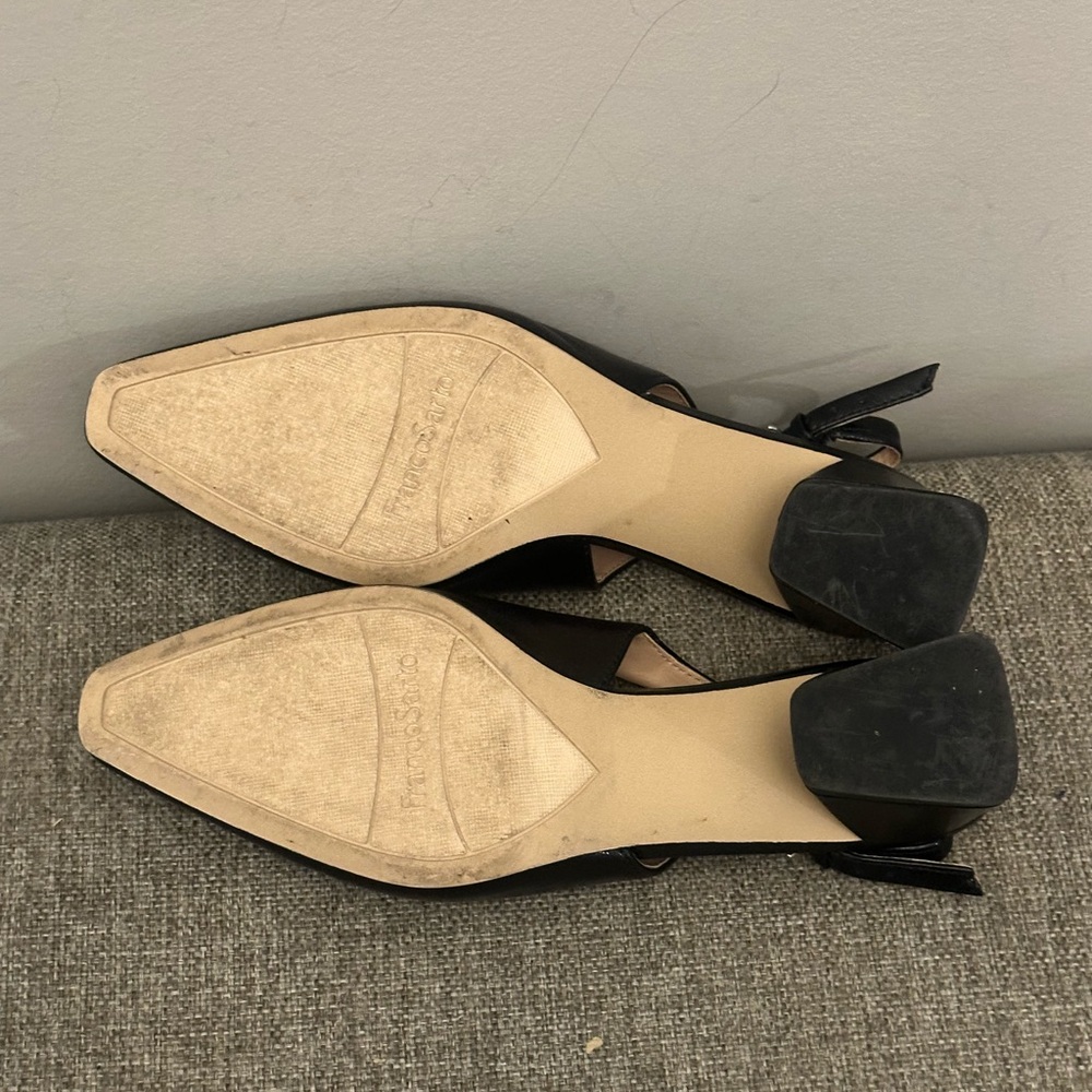 Franco Sarto Racer slingback Black Pumps Size 7.5 - Picture 9 of 9